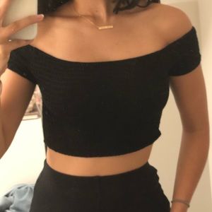 John Galt off the shoulder top
